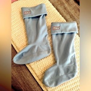 Hunter Boot Socks Liners Blue Medium